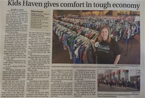 Kids Haven gives comfort in tough economy : April Fauquier Times Article